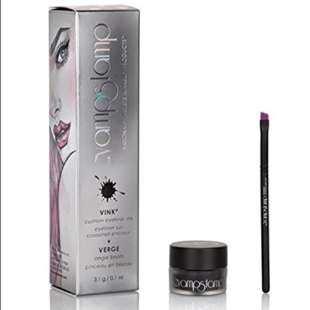 Vamp Stamp Vink Eyeliner Ink + Verge Angle Brush
